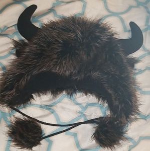 Fuzzy buffalo rave hat